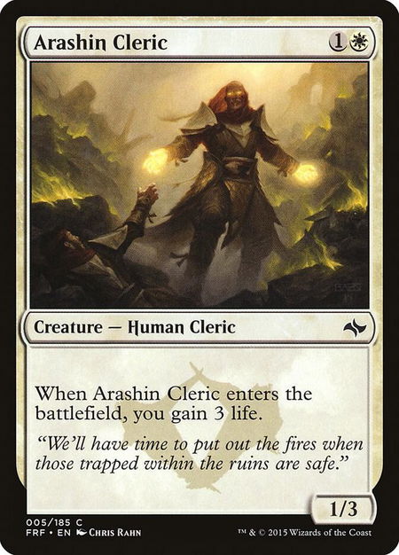 Arashin Cleric - Fate Reforged Magic: The Gathering trading card