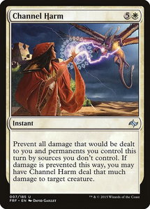 Channel Harm - Fate Reforged (FRF) #7 - Uncommon Magic: The Gathering Trading Card