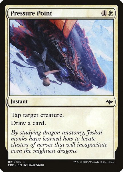 Pressure Point trading card from Fate Reforged Pressure Point - Fate Reforged Magic: The Gathering trading card