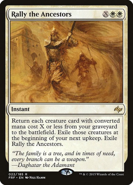 Rally the Ancestors - Fate Reforged Magic: The Gathering trading card