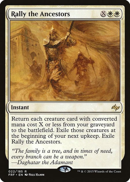 Rally the Ancestors - Fate Reforged Magic: The Gathering trading card