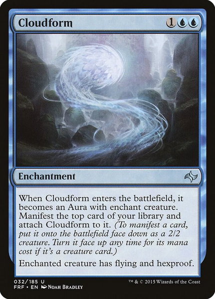 Cloudform trading card from Fate Reforged Cloudform - Fate Reforged Magic: The Gathering trading card