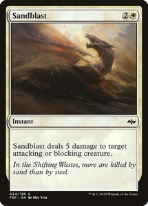 Sandblast - Fate Reforged (FRF) #24 - Common Magic: The Gathering Trading Card