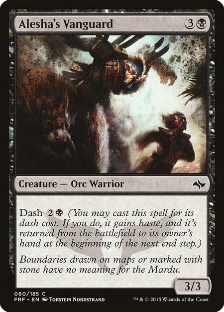 Alesha's Vanguard - Fate Reforged Magic: The Gathering trading card
