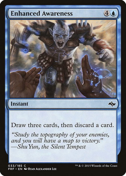 Enhanced Awareness trading card from Fate Reforged Enhanced Awareness - Fate Reforged Magic: The Gathering trading card