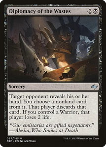 Diplomacy of the Wastes - Fate Reforged (FRF) #67 - Uncommon Magic: The Gathering Trading Card