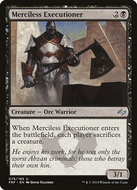 Merciless Executioner - Fate Reforged (FRF) #76 - Uncommon Magic: The Gathering Trading Card