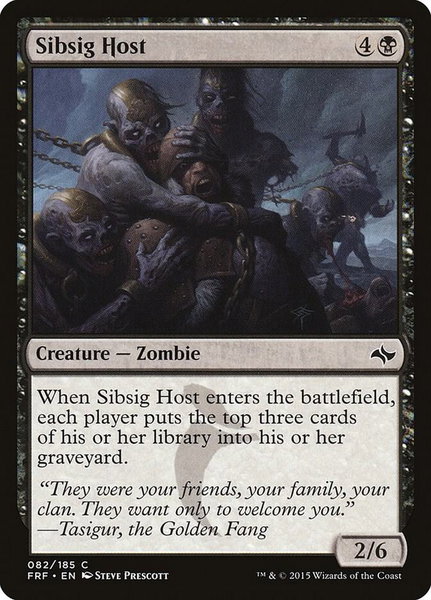 Sibsig Host trading card from Fate Reforged Sibsig Host - Fate Reforged Magic: The Gathering trading card