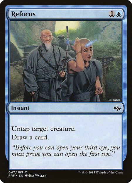 Refocus - Fate Reforged Magic: The Gathering trading card