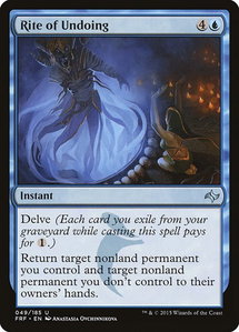 Rite of Undoing - Fate Reforged (FRF) #49 - Uncommon Magic: The Gathering Trading Card