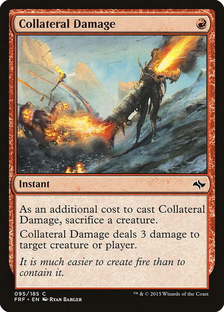 Collateral Damage - Fate Reforged Magic: The Gathering trading card