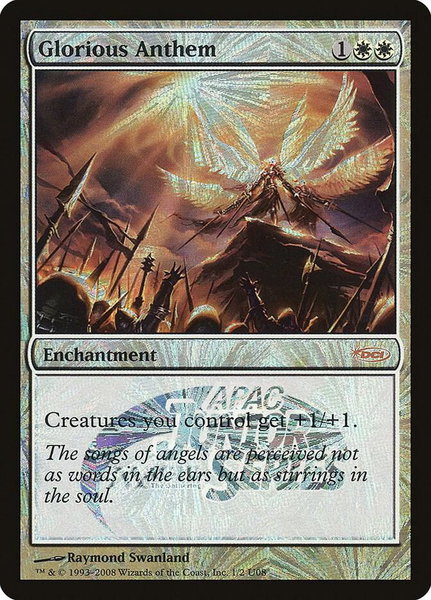 Glorious Anthem (Junior APAC Series) trading card from Junior Series Promos Glorious Anthem (Junior APAC Series) - Junior Series Promos Magic: The Gathering trading card
