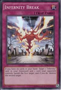 Infernity Break trading card from Astral Pack 6 Infernity Break - Astral Pack 6 YuGiOh trading card