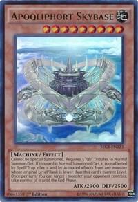 Apoqliphort Skybase - Secrets of Eternity YuGiOh trading card
