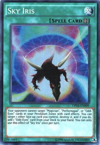 Sky Iris - OTS Tournament Pack 3 (OP03) #OP03-EN009 - Super Rare YuGiOh Trading Card