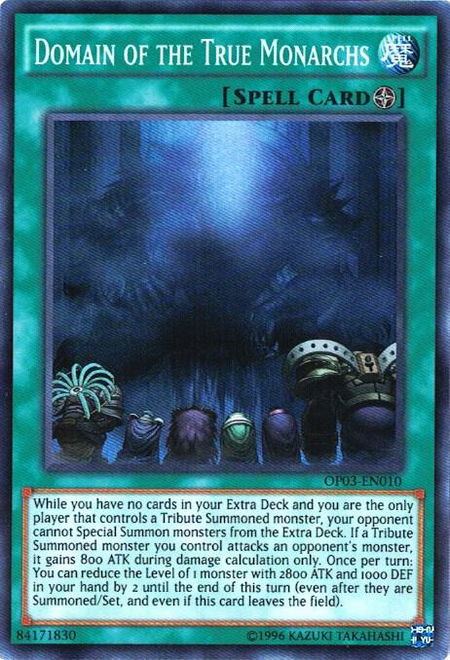 Domain of the True Monarchs - OTS Tournament Pack 3 YuGiOh trading card