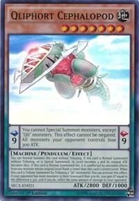 Qliphort Cephalopod - Secrets of Eternity (SECE) #SECE-EN021 - Super Rare YuGiOh Trading Card
