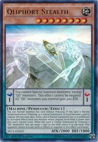 Qliphort Stealth - Secrets of Eternity YuGiOh trading card