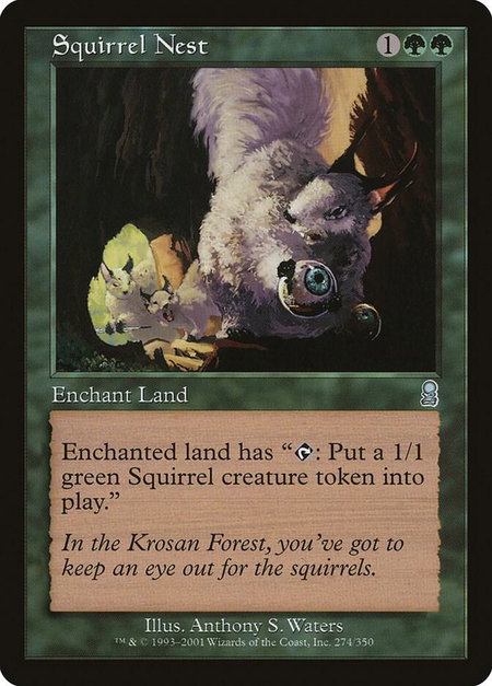 Squirrel Nest - Odyssey Magic: The Gathering trading card