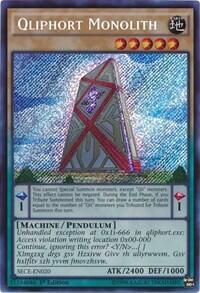 Qliphort Monolith - Secrets of Eternity (SECE) #SECE-EN020 - Secret Rare YuGiOh Trading Card