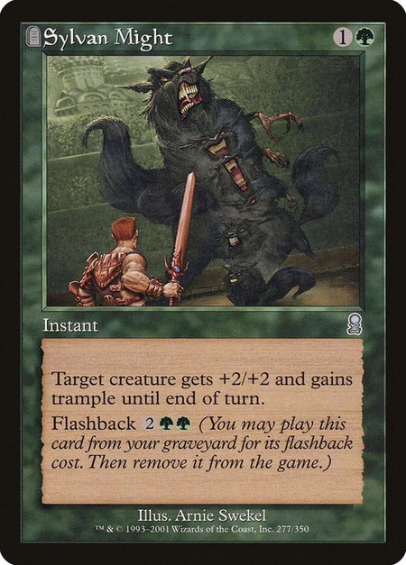 Sylvan Might - Odyssey Magic: The Gathering trading card