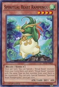 Spiritual Beast Rampengu trading card from Secrets of Eternity Spiritual Beast Rampengu - Secrets of Eternity YuGiOh trading card