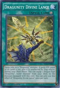 Dragunity Divine Lance trading card from Secrets of Eternity Dragunity Divine Lance - Secrets of Eternity YuGiOh trading card