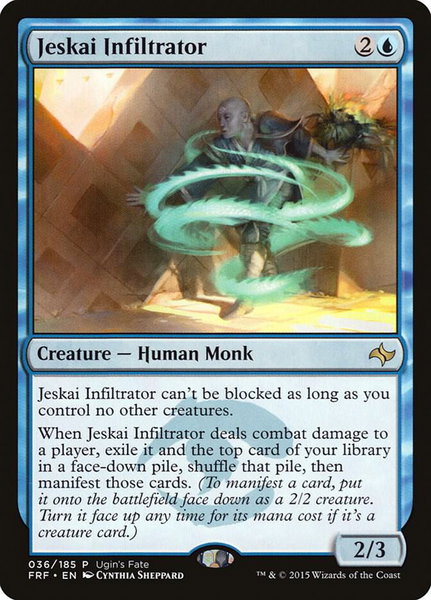 Jeskai Infiltrator trading card from Ugin's Fate Promos Jeskai Infiltrator - Ugin's Fate Promos Magic: The Gathering trading card