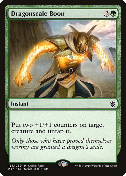 Dragonscale Boon trading card from Ugin's Fate Promos Dragonscale Boon - Ugin's Fate Promos Magic: The Gathering trading card