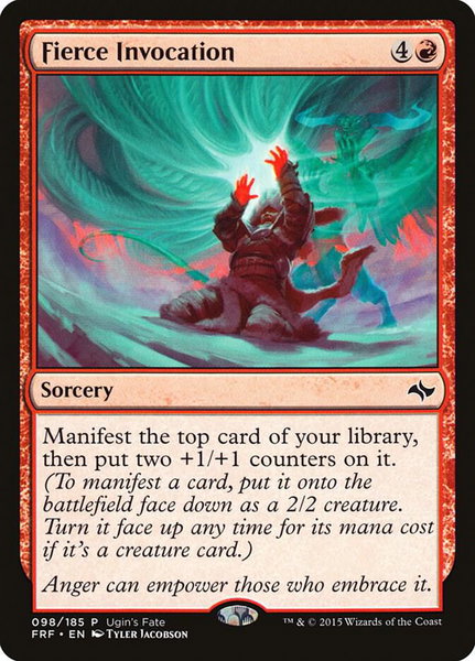 Fierce Invocation trading card from Ugin's Fate Promos Fierce Invocation - Ugin's Fate Promos Magic: The Gathering trading card