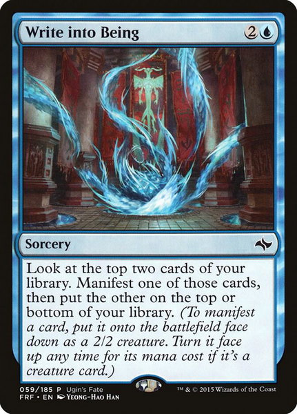 Write into Being trading card from Ugin's Fate Promos Write into Being - Ugin's Fate Promos Magic: The Gathering trading card
