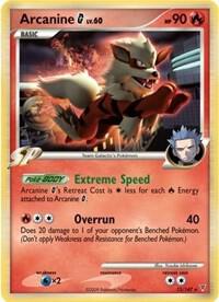 Arcanine G - 15/147 trading card from Deck Exclusives Arcanine G - 15/147 - Deck Exclusives Pokémon trading card