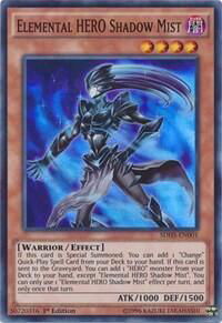 Elemental HERO Shadow Mist - Structure Deck: HERO Strike (SDHS) #SDHS-EN001 - Super Rare YuGiOh Trading Card