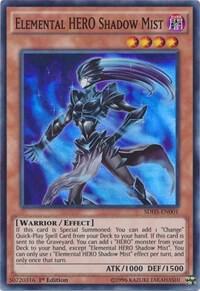Elemental HERO Shadow Mist trading card from Structure Deck: HERO Strike Elemental HERO Shadow Mist - Structure Deck: HERO Strike YuGiOh trading card