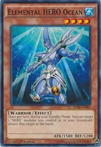 Elemental HERO Ocean - Structure Deck: HERO Strike (SDHS) #SDHS-EN002 - Common / Short Print YuGiOh Trading Card