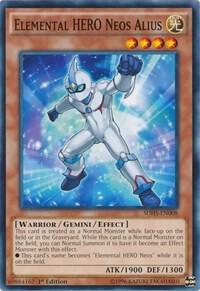 Elemental HERO Neos Alius trading card from Structure Deck: HERO Strike Elemental HERO Neos Alius - Structure Deck: HERO Strike YuGiOh trading card
