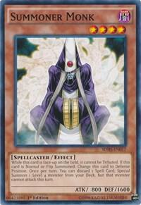 Summoner Monk trading card from Structure Deck: HERO Strike Summoner Monk - Structure Deck: HERO Strike YuGiOh trading card