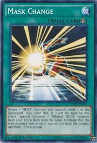 Mask Change - Structure Deck: HERO Strike (SDHS) #SDHS-EN022 - Common / Short Print YuGiOh Trading Card