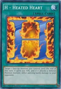 H - Heated Heart trading card from Structure Deck: HERO Strike H - Heated Heart - Structure Deck: HERO Strike YuGiOh trading card