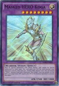 Masked HERO Koga - Structure Deck: HERO Strike (SDHS) #SDHS-EN042 - Super Rare YuGiOh Trading Card
