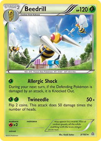 Beedrill - XY - Primal Clash (PRC) #3/160 - Rare Pokémon Trading Card
