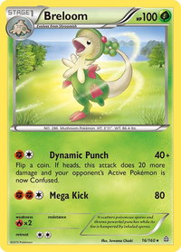 Breloom - XY - Primal Clash (PRC) #16/160 - Rare Pokémon Trading Card