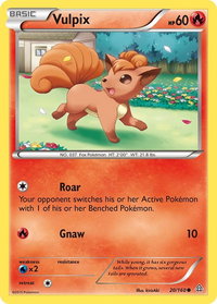 Vulpix - XY - Primal Clash (PRC) #20/160 - Common Pokémon Trading Card