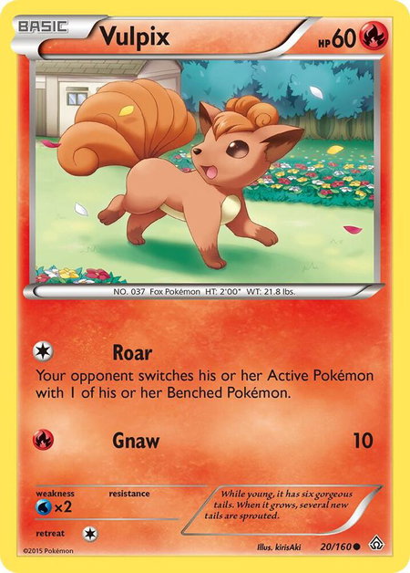Vulpix - XY - Primal Clash Pokémon trading card