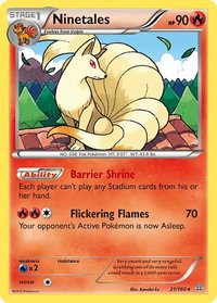 Ninetales - XY - Primal Clash (PRC) #21/160 - Rare Pokémon Trading Card