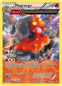 Magcargo (Omega) - XY - Primal Clash (PRC) #24/160 - Rare Pokémon Trading Card