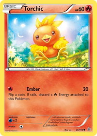 Torchic - XY - Primal Clash (PRC) #25/160 - Common Pokémon Trading Card