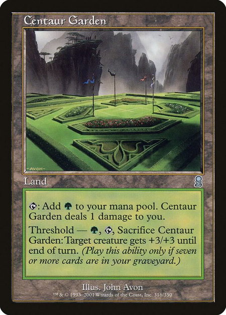 Centaur Garden - Odyssey Magic: The Gathering trading card