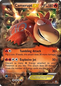 Camerupt EX - XY - Primal Clash (PRC) #29/160 - Ultra Rare Pokémon Trading Card