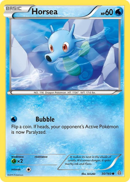 Horsea - XY - Primal Clash Pokémon trading card